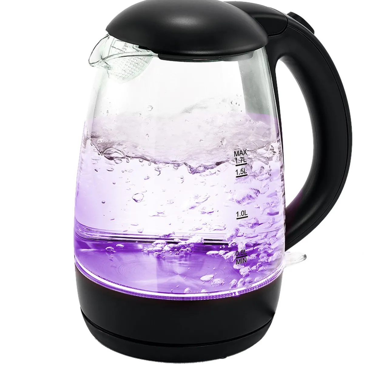 Gifi Bouilloire LED sans fil couleurs variables Homday en verre 1,7 L New