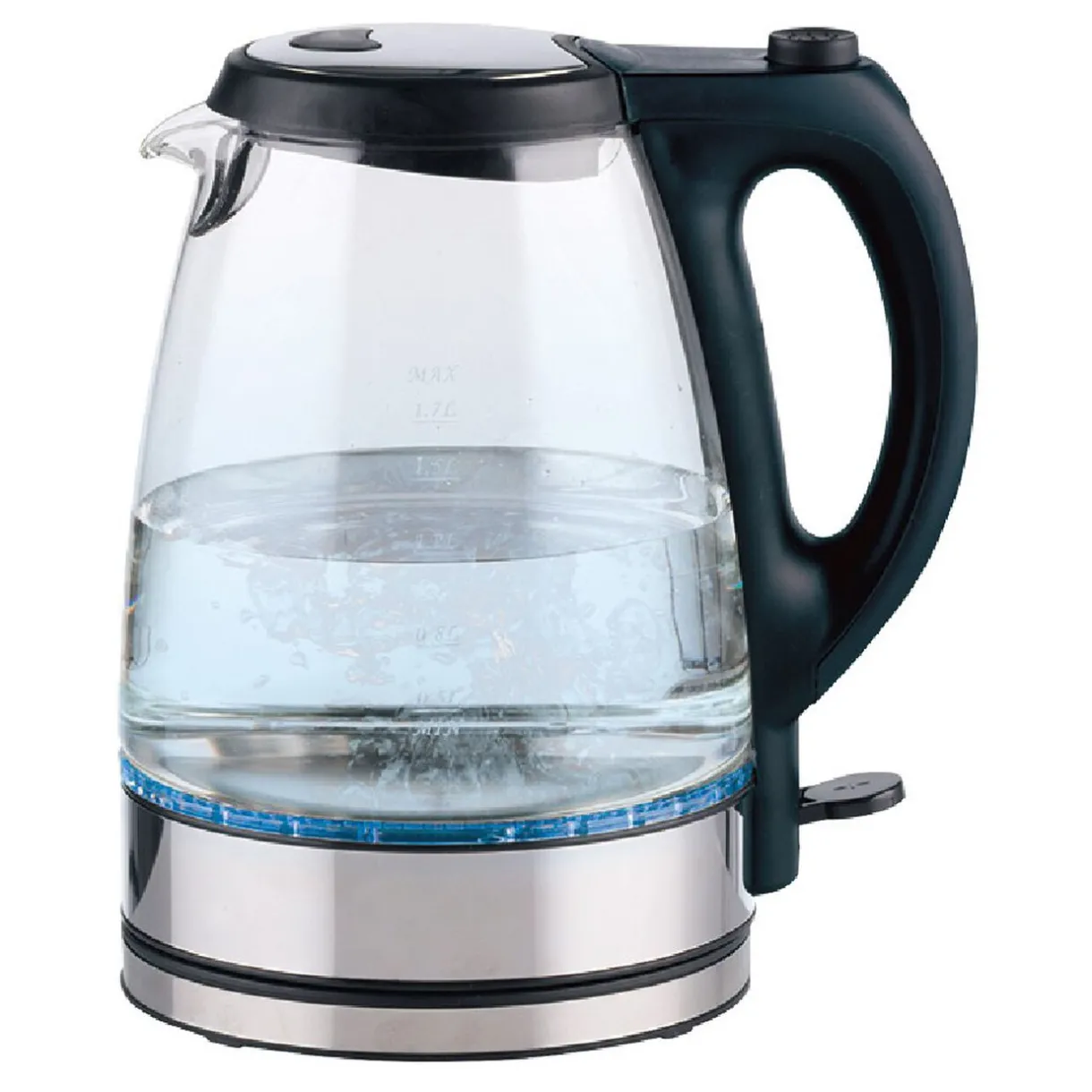 Gifi Bouilloire lumineuse à LED en verre 1,7L