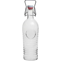 Gifi Bouteille en verre à bouchon mécanique officina