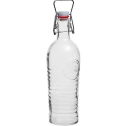 Gifi Bouteille en verre à bouchon mécanique officina