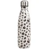 Gifi Bouteille isotherme inox blanc imprimé léopard 500 ml New