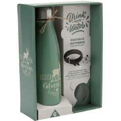 Gifi Bouteille isotherme inox avec housse et mousqueton 480 ml Discount