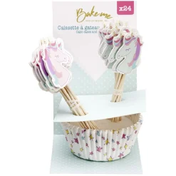 Gifi Caissette à muffin papier multicolore x24 Sale