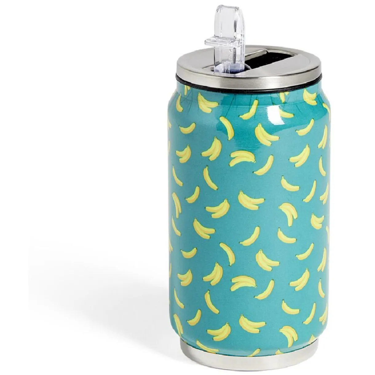 Gifi Canette isotherme 260ml inox Ø6,5xH13,5cm - 4 modèles Sale