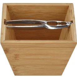 Gifi Casse-noix avec bol en bambou naturel New