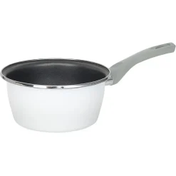 Gifi Casserole acier émaillé noir et blanc Ø 18 cm Best
