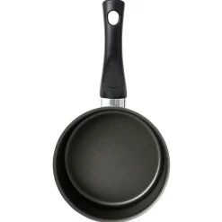Gifi Casserole aluminium antiadhésive noir et rouge Ø 16 cm Hot