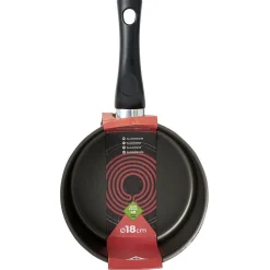 Gifi Casserole aluminium antiadhésive noir et rouge Ø 18 cm Sale