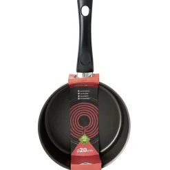 Gifi Casserole aluminium antiadhésive noir et rouge Ø 20 cm New