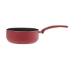 Gifi Casserole aluminium noire et rouge Best