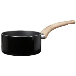 Gifi Casserole noire manche effet bois Ø 14 Outlet