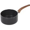 Gifi Casserole noire manche effet bois Ø 18 Hot