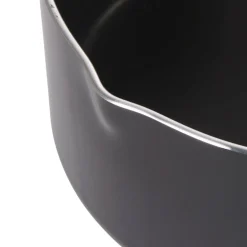 Gifi Casserole noire manche effet bois Ø 18 Hot