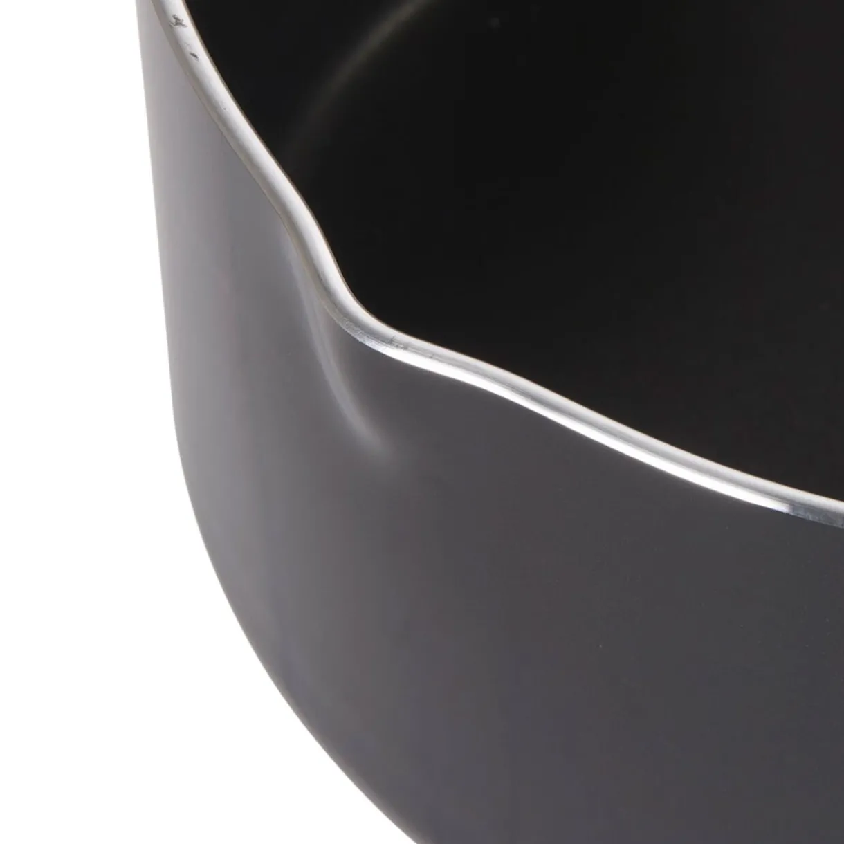 Gifi Casserole noire manche effet bois Ø 18 Hot