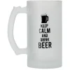 Gifi Chope de bière en verre imprimé humour