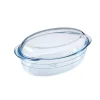 Gifi Cocotte ovale en verre transparent 4 L Hot