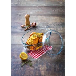 Gifi Cocotte ovale en verre transparent 4 L Hot