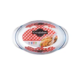 Gifi Cocotte ovale en verre transparent 4 L Hot
