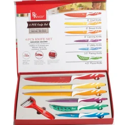 Gifi Coffret 6 couteaux et éplucheur Best