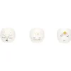 Gifi Coffret coquetier x3 motif tête animal