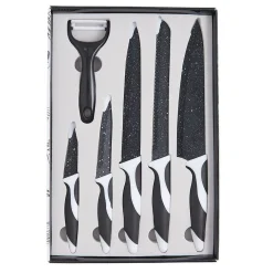 Gifi Coffret de 5 couteaux et 1 éplucheur Discount