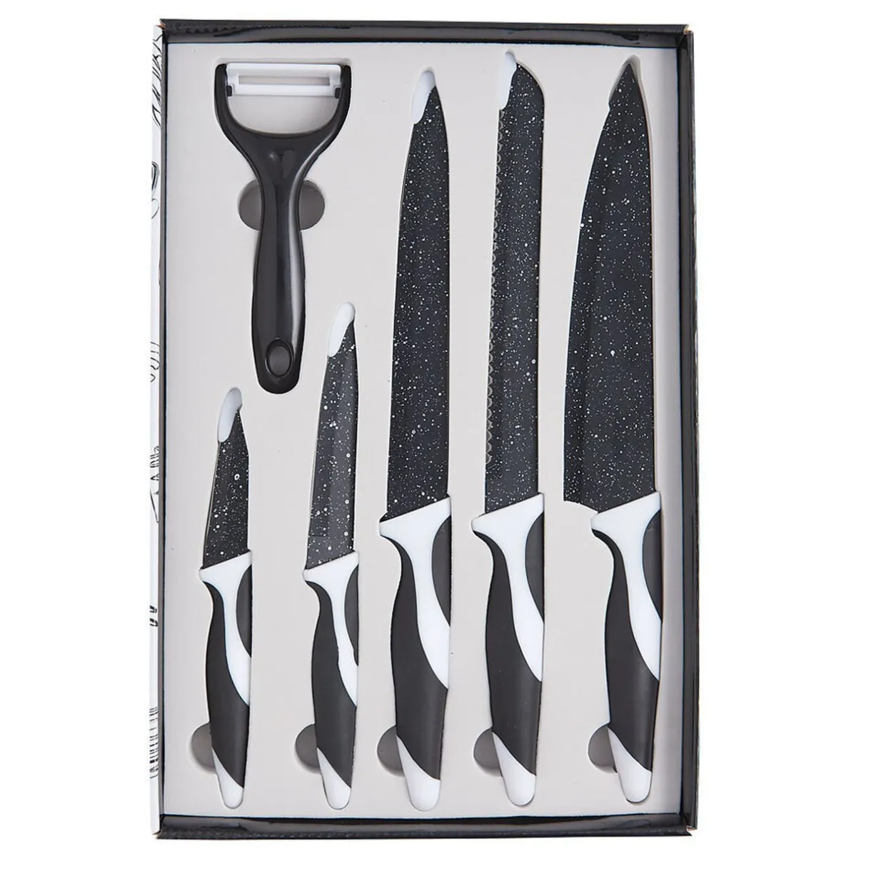 Gifi Coffret de 5 couteaux et 1 éplucheur Discount