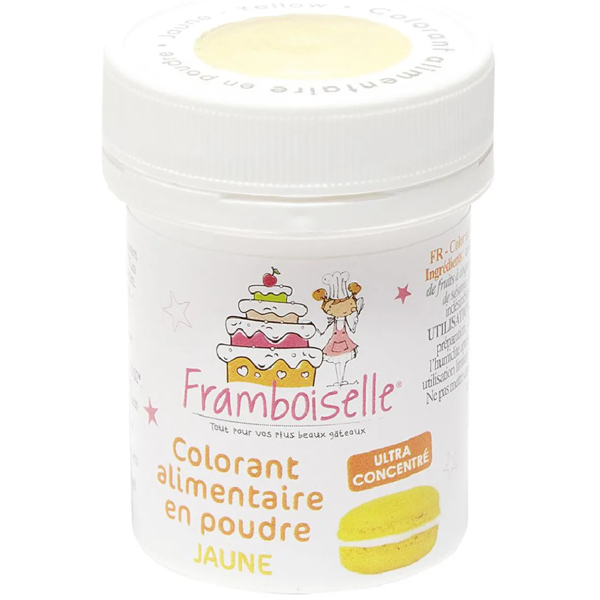 Gifi Colorant alimentaire en poudre jaune Hot