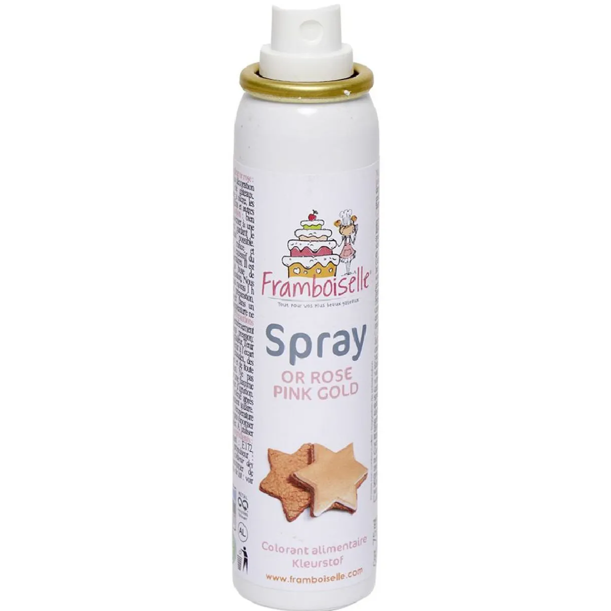 Gifi Colorant alimentaire spray rose doré 75 ml Discount