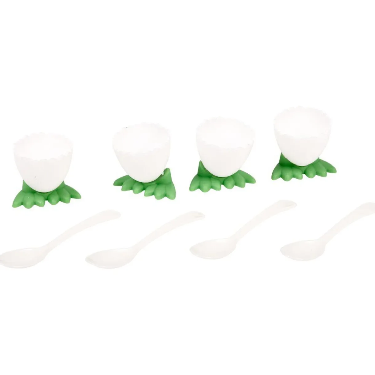 Gifi Coquetier en plastique forme oeuf x4