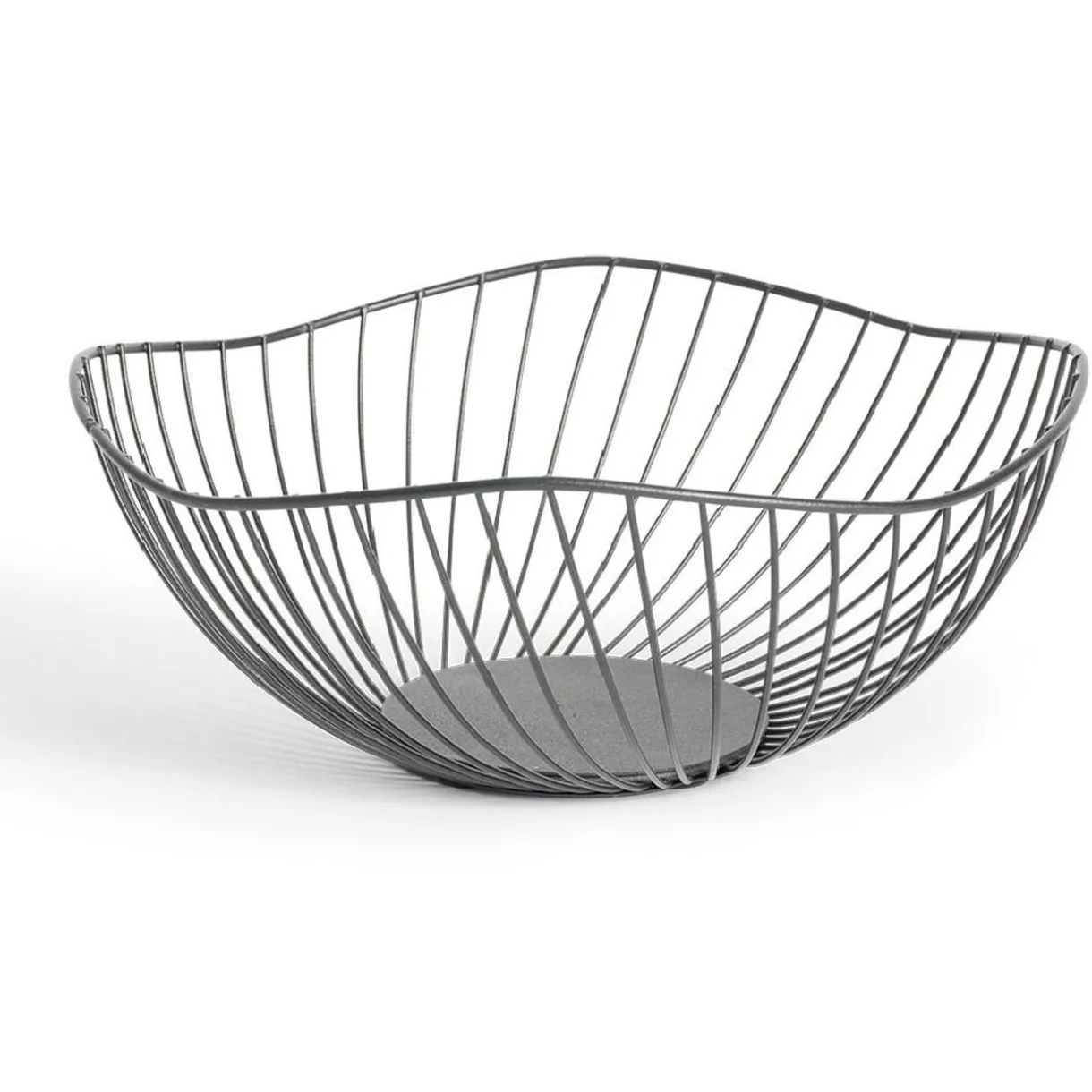Gifi Corbeille à fruits design filaire métal noir Ø25xH12cm Discount