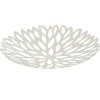 Gifi Corbeille à fruits en fer blanc crème fleur Discount