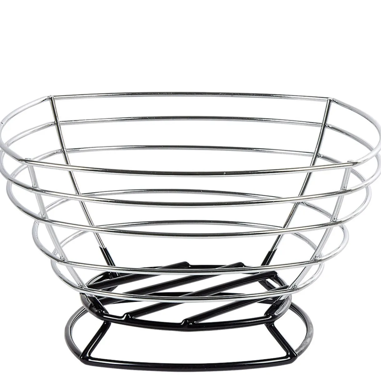 Gifi Corbeille à fruits métal filaire gris noir Discount