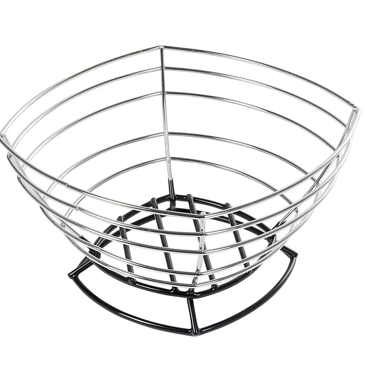 Gifi Corbeille à fruits métal filaire gris noir Discount
