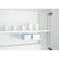 Gifi Corbeille à suspendre en métal blanc L.40 cm Clearance