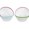 Gifi Coupelle blanc bord coloré x4