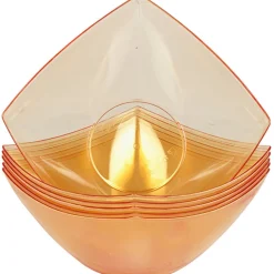 Gifi Coupelle plastique orange transparent x6