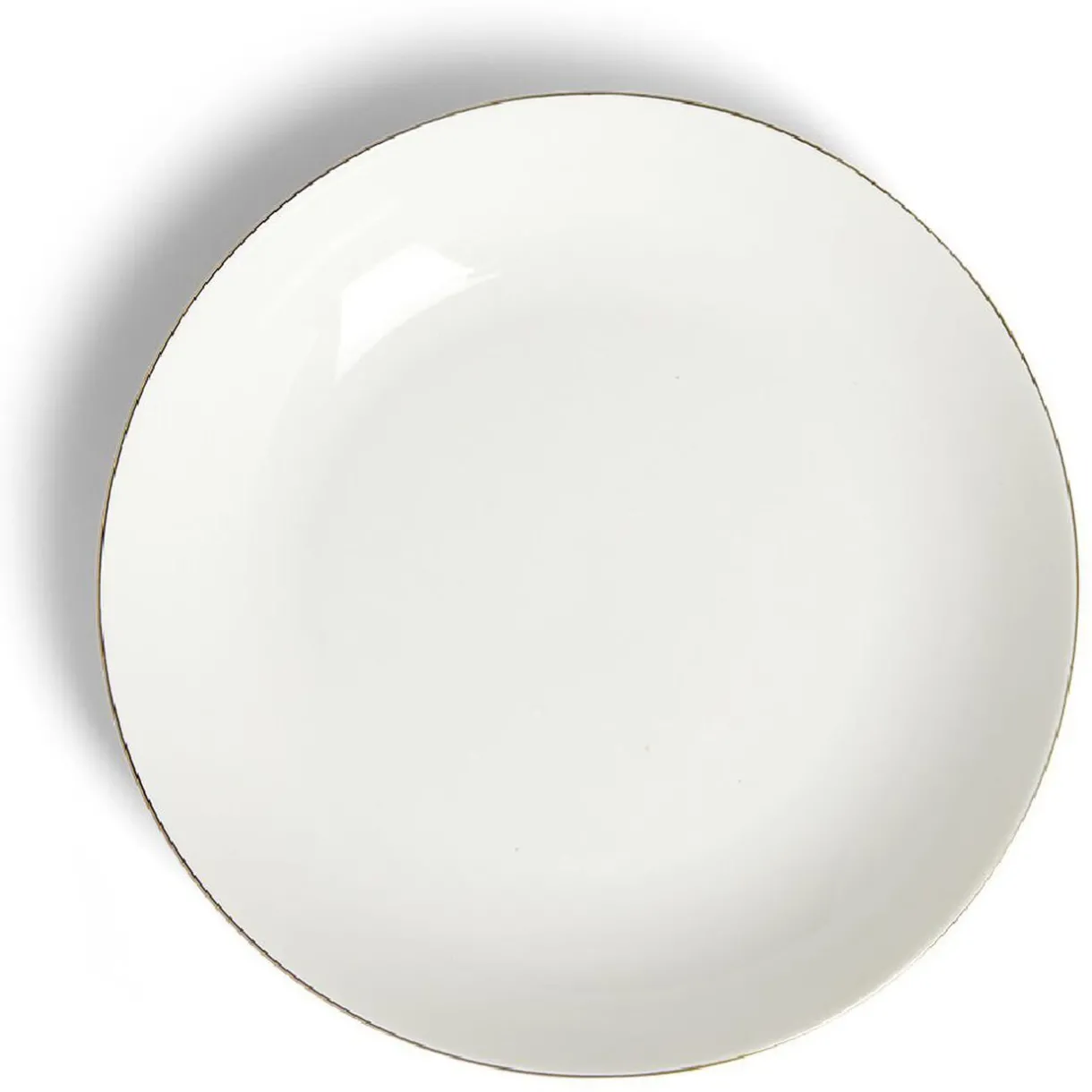 Gifi Coupelle ronde blanc et doré Ø20cm porcelaine