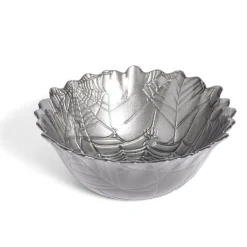 Gifi Coupelle ronde en verre design feuille gris Halloween Ø15cm