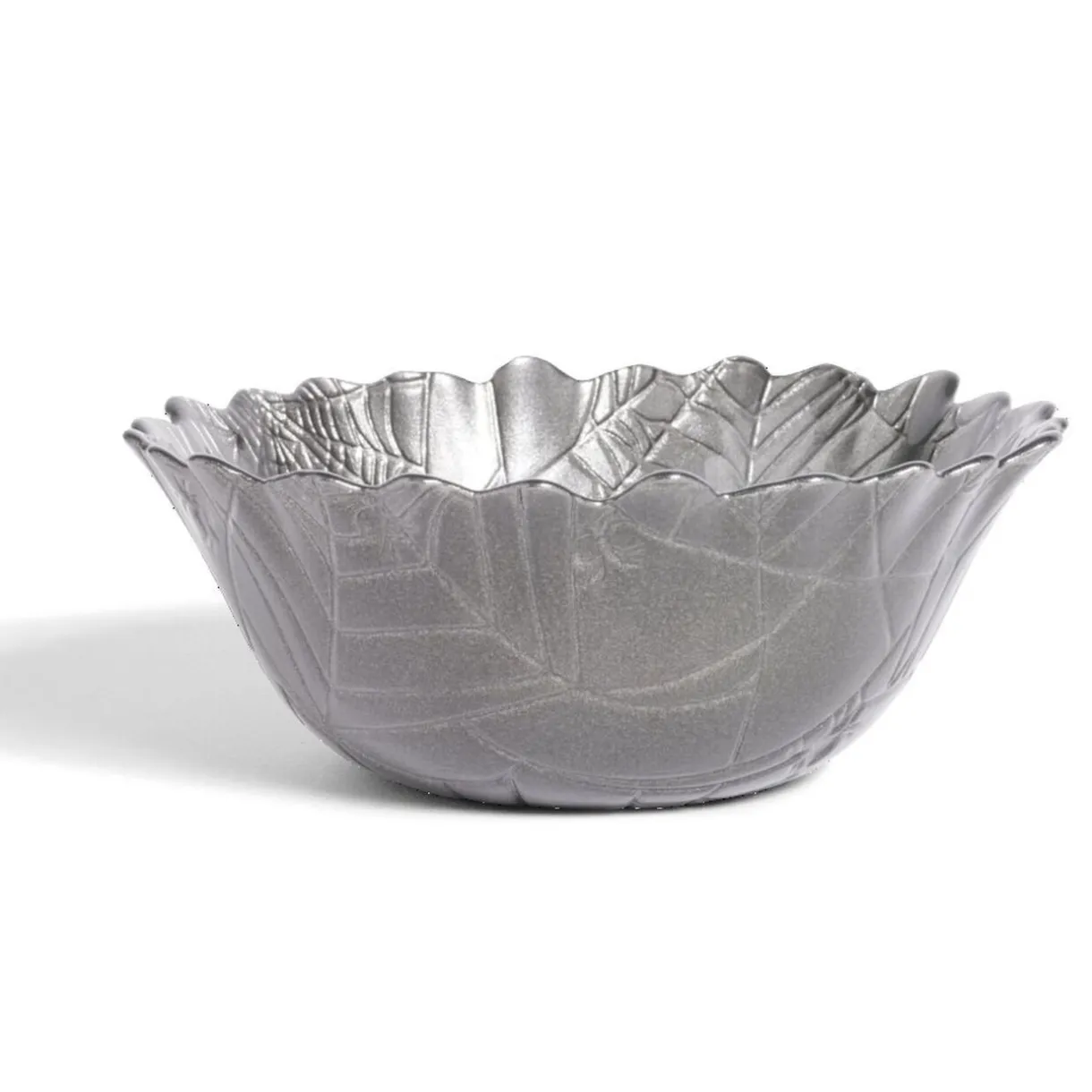 Gifi Coupelle ronde en verre design feuille gris Halloween Ø15cm