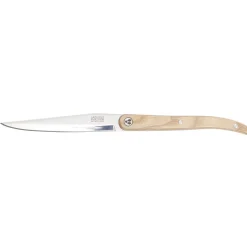 Gifi Couteau à steak inox Laguiole noir ou naturel New