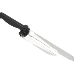 Gifi Couteau à trancher réglable noir en inox Hot