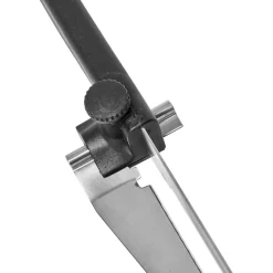 Gifi Couteau à trancher réglable noir en inox Hot