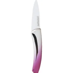 Gifi Couteau céramique manche coloré x 3 et éplucheur New