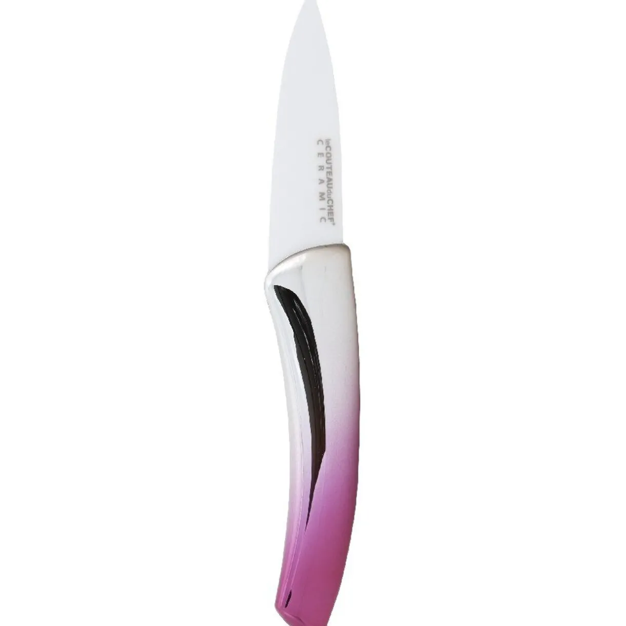 Gifi Couteau céramique manche coloré x 3 et éplucheur New
