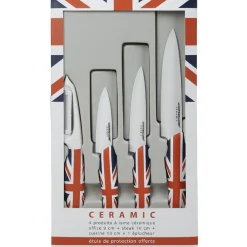 Gifi Couteau céramique manche London x 3 et éplucheur Sale