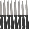 Gifi Couteau lame inox manche noir x10