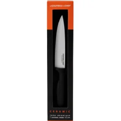 Gifi Couteau office lame céramique L.10 cm + étui Hot