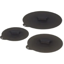 Gifi Couvercle rond en silicone gris x3 Discount