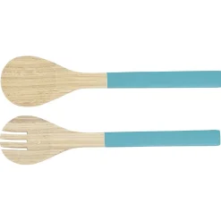 Gifi Couvert à salade jaune, rose ou bleu en bambou Clearance
