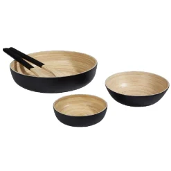 Gifi Couverts à salade noir en bambou x2 Best